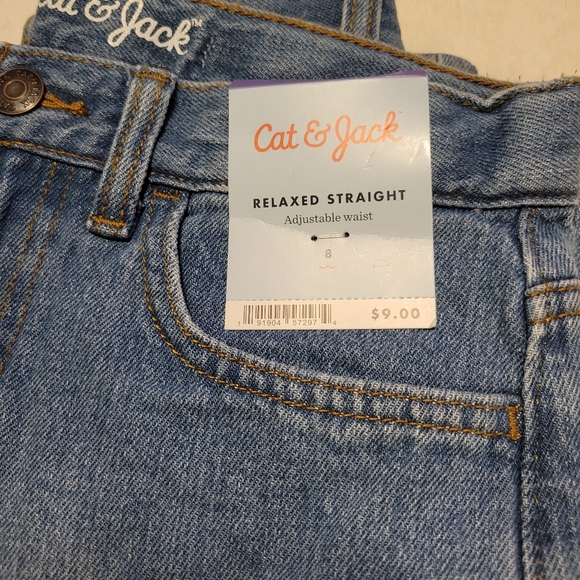 Boys NWT Cat & Jack Blue Straight Leg Jeans Classic Style - Picture 4 of 4